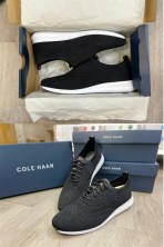 Giày Vải Đen Đế Trắng Cole Haan Zerogrand Stitchlite