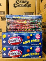 Hộp 24 Thanh Kẹo Trái Cây Tổng Hợp -Xanh Đậm- Dubble Bubble Gumball (12v)