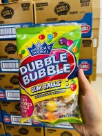 Kẹo Trái Cây Tổng Hợp -Xanh Lá- Dubble Bubble Individually Wrapped Gumballs (93g)
